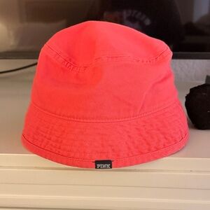PINK Victoria's Secret Coral Bucket Hat